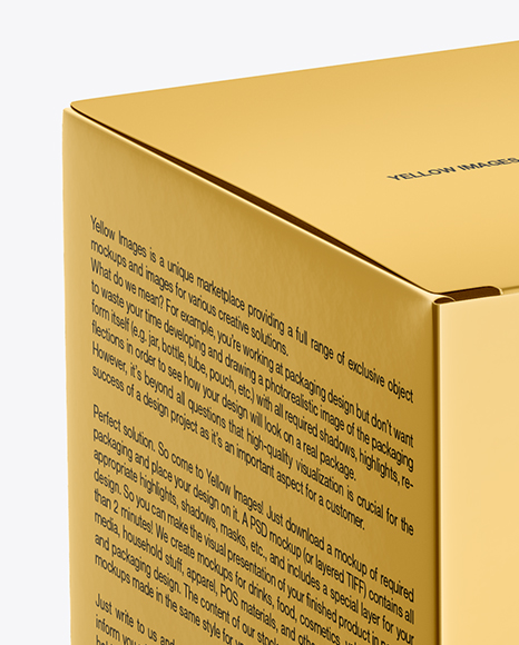 Download Metallic Paper Box Mockup In Box Mockups On Yellow Images Object Mockups Yellowimages Mockups