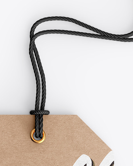 Kraft Label With Rope Mockup PSD #1