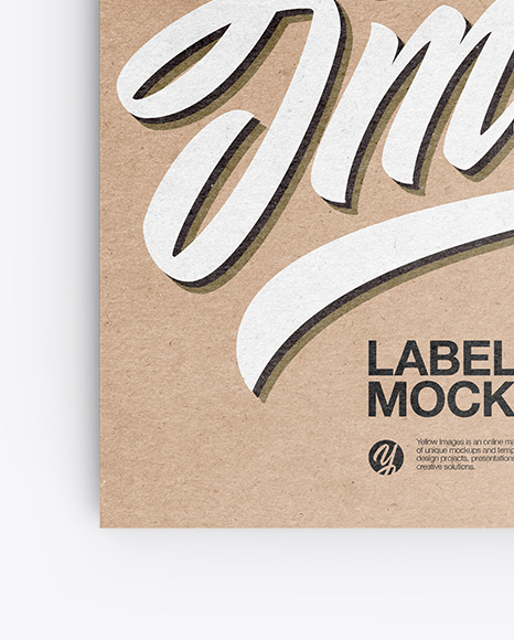 Kraft Label With Rope Mockup PSD #6