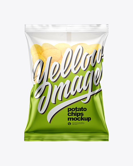 Bag With Potato Chips Mockup PSD #1