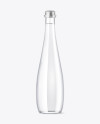 Clear Glass Water Bottle Mockup