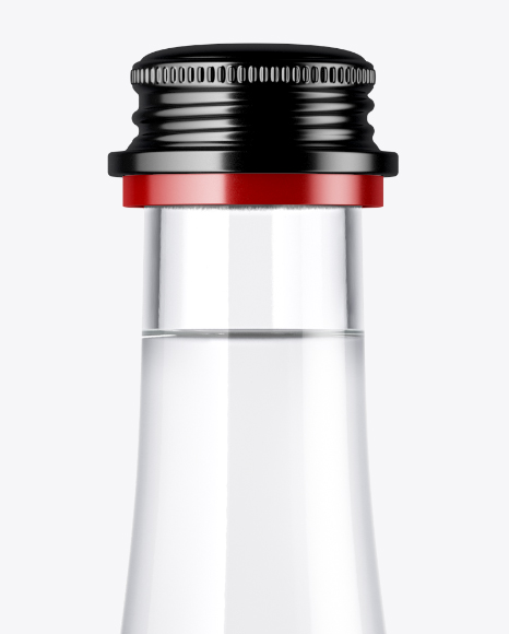 Clear Glass Water Bottle Mockup PSD #4