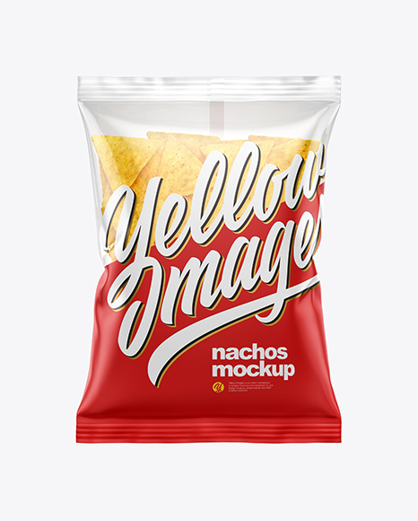 Bag With Nachos Mockup In Bag Sack Mockups On Yellow Images Object Mockups