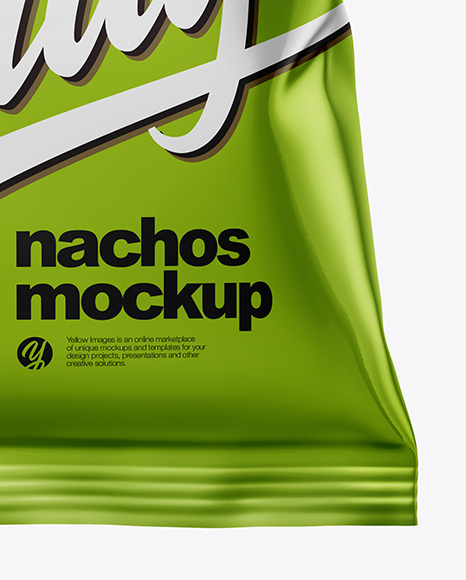 Download Bag With Nachos Mockup In Bag Sack Mockups On Yellow Images Object Mockups PSD Mockup Templates