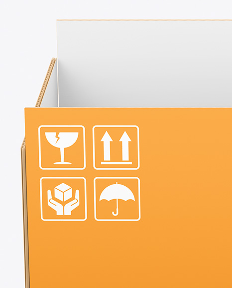 Opened Paper Box Mockup