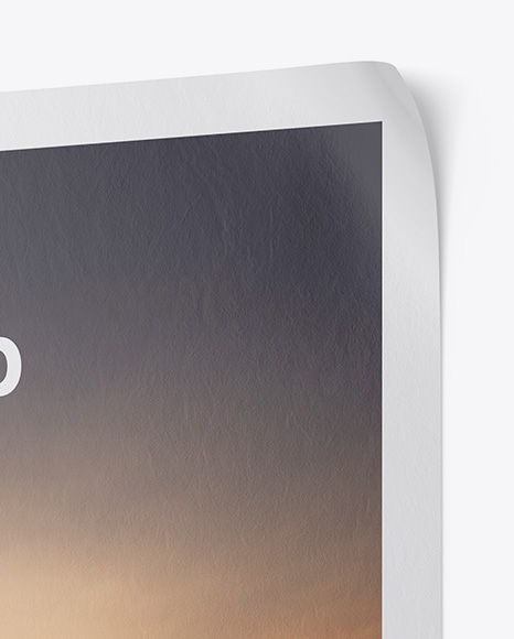 Textured Poster Mockup PSD #5