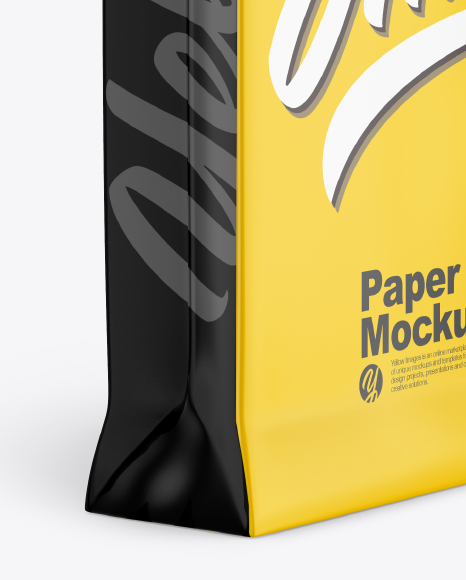 Glossy Paper Bag Mockup