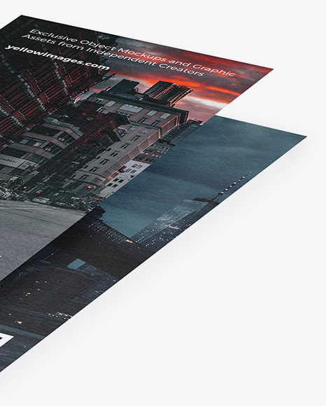 Two Textured Brochures Mockup PSD #1