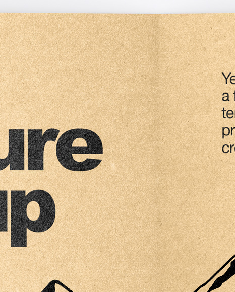 Kraft Brochure Mockup PSD #1