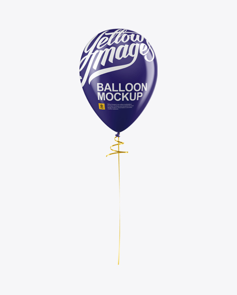 Download Balloon With Ribbon Mockup Front View In Object Mockups On Yellow Images Object Mockups Yellowimages Mockups