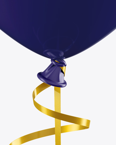 Download Balloon With Ribbon Mockup - Front View in Object Mockups ...