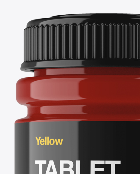 Download Glossy Pill Bottle Mockup - Front View in Bottle Mockups ...