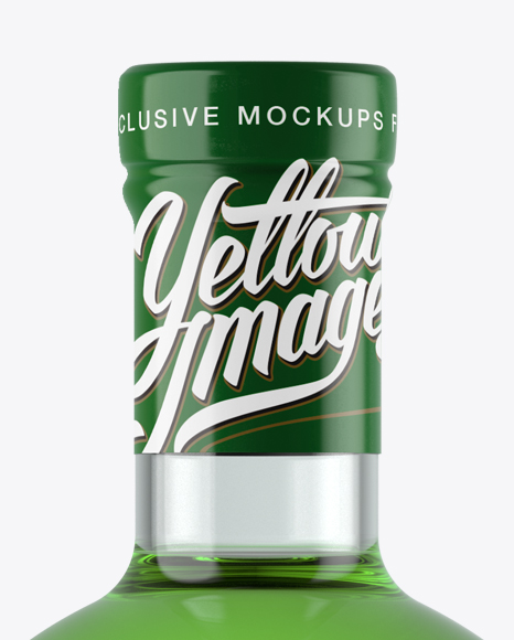 Download Clear Glass Bottle W Absinthe Mockup In Bottle Mockups On Yellow Images Object Mockups PSD Mockup Templates