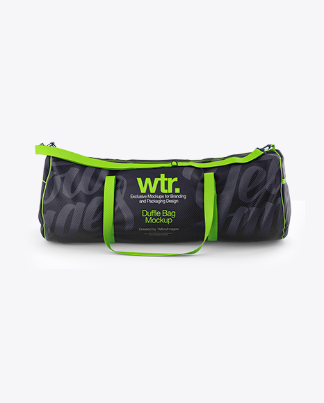 Download Duffle Bag Mockup Front View In Apparel Mockups On Yellow Images Object Mockups