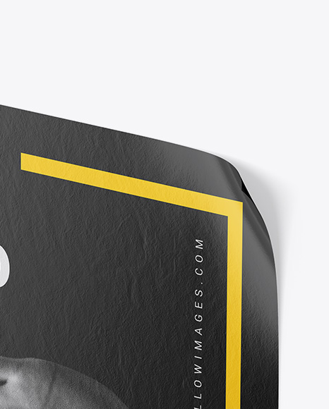 Textured Poster Mockup PSD #6