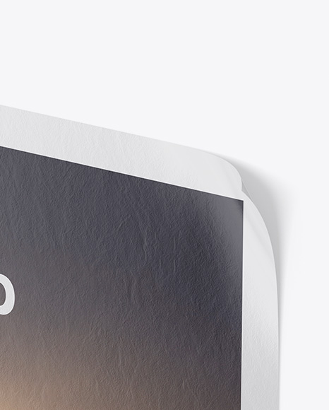 Textured Poster Mockup PSD #5