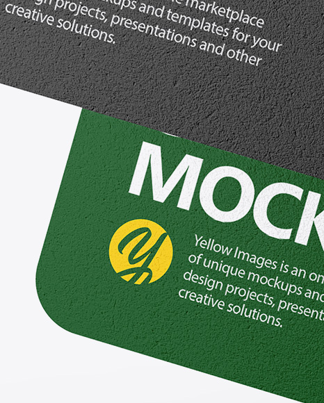 Textured Business Cards Mockup PSD #6