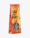 Glossy Paper Bag With Window Mockup - Half Side View
