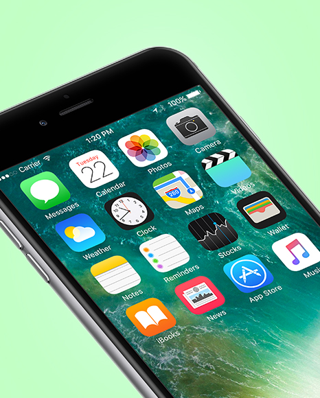 Isometric Apple iPhone 6 Plus Mockup