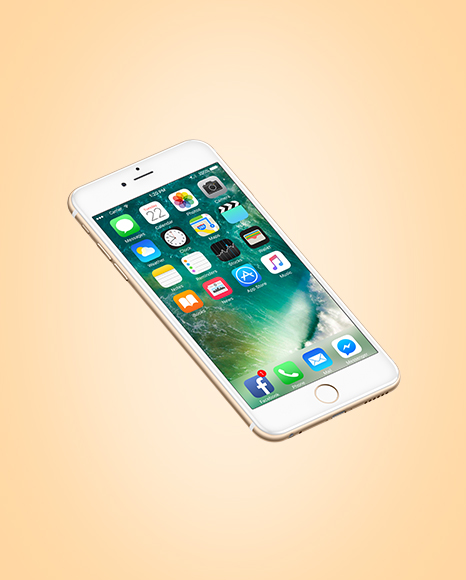 Isometric Apple iPhone 6 Plus Mockup