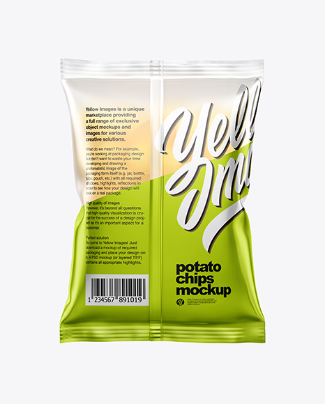 Download Frosted Bag With Potato Chips Mockup In Object Mockups On Yellow Images Object Mockups Yellowimages Mockups