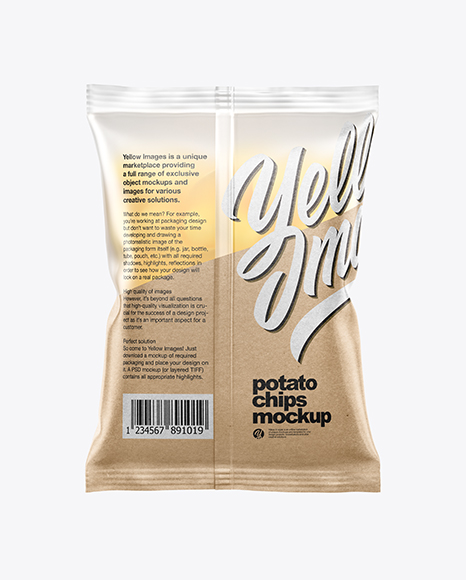 Download Frosted Bag With Potato Chips Mockup In Object Mockups On Yellow Images Object Mockups Yellowimages Mockups