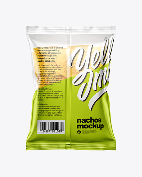 Bag With Nachos Mockup PSD #1