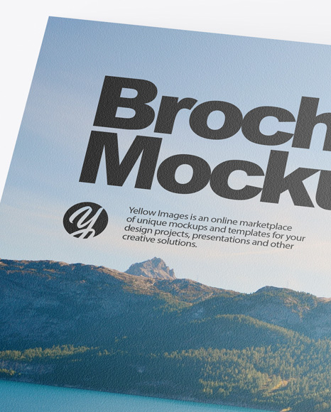 Paper Brochure Mockup PSD #2