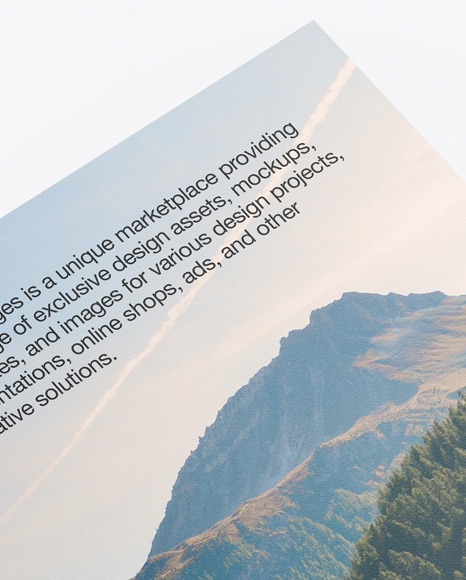 Paper Brochure Mockup PSD #2