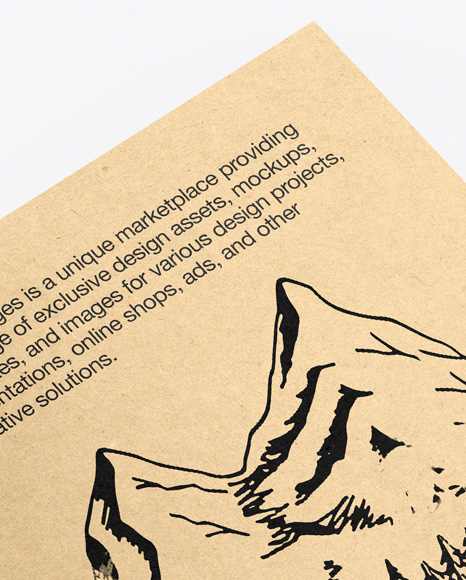 Kraft Brochure Mockup PSD #2