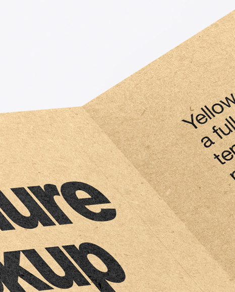 Kraft Brochure Mockup PSD #1