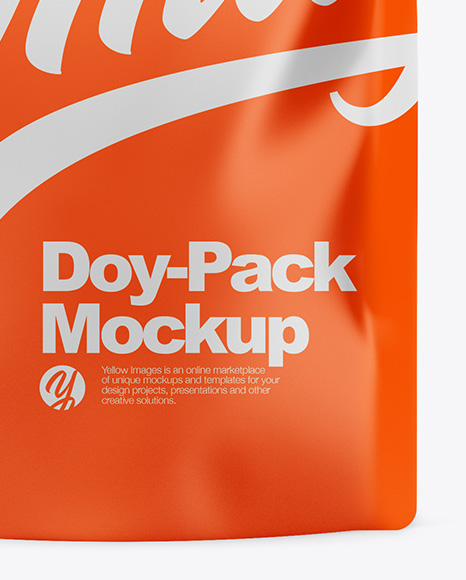 Download Matte Doy Pack Mockup In Pouch Mockups On Yellow Images Object Mockups Yellowimages Mockups