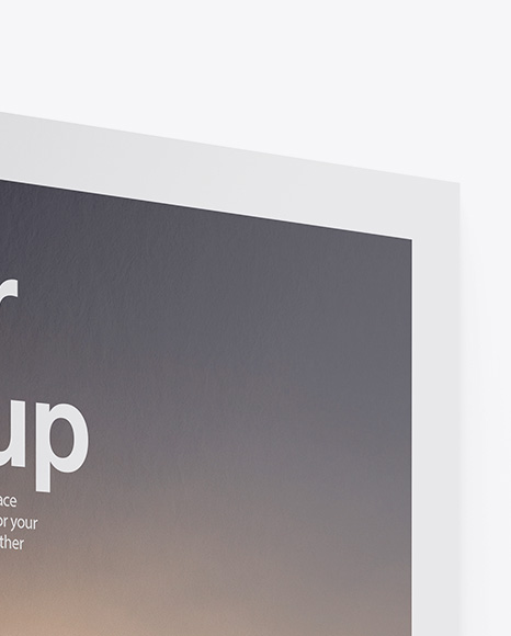 Textured Poster Mockup PSD #5