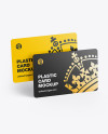 Two Plastic Cards Mockup