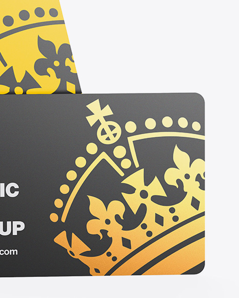 Two Plastic Cards Mockup PSD #1