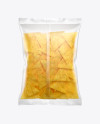 Matte Bag With Nachos Mockup