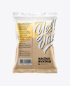 Matte Bag With Nachos Mockup