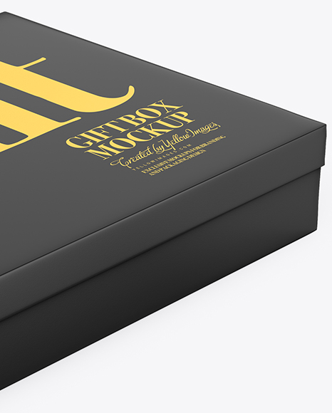 Download Glossy Paper Box Mockup In Box Mockups On Yellow Images Object Mockups