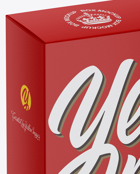 Matte Paper Box Mockup PSD #2