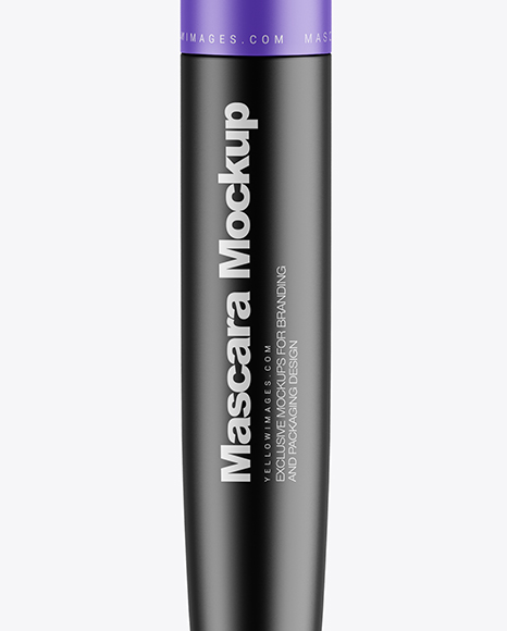 Download Matte Mascara Tube Mockup In Tube Mockups On Yellow Images Object Mockups PSD Mockup Templates