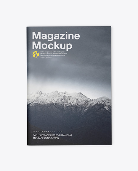 Download Textured A4 Magazine Mockup In Stationery Mockups On Yellow Images Object Mockups Yellowimages Mockups