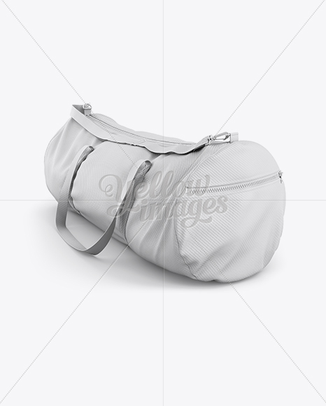 Duffle Bag Mockup Halfside View In Apparel Mockups On Yellow Images Object Mockups