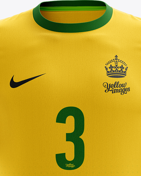 Download Men S Full Soccer Kit Mockup Front View In Apparel Mockups On Yellow Images Object Mockups