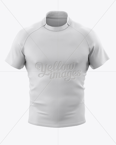 Men S Rugby Jersey Mockup Front View In Apparel Mockups On Yellow Images Object Mockups