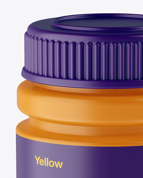 Matte Pill Bottle Mockup - High-Angle Shot Matte Pill Bottle Mockup - High-Angle Shot