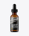 Amber Glass E-Liquid Bottle Mockup