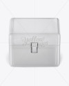 Download Plastic Container w/ Lock Mockup - Front View (High-Angle ...