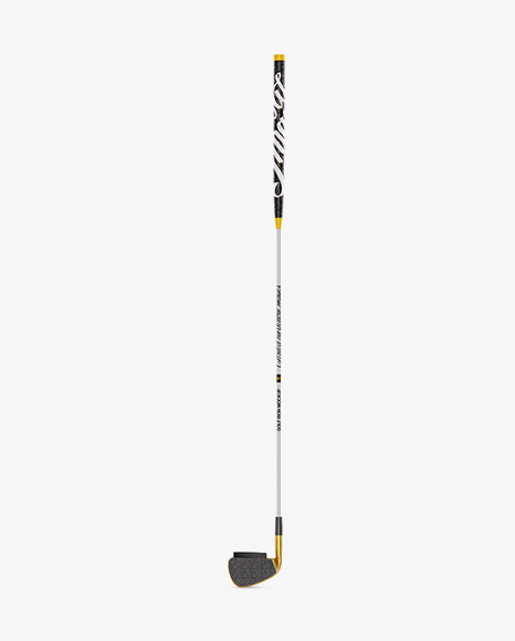 Golf Iron With Impact Improver Mockup - Front View