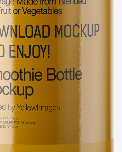 Download Smoothie Bottle Mockup In Bottle Mockups On Yellow Images Object Mockups PSD Mockup Templates