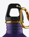 500ml Matte Sport Bottle With Carabiner Mockup - Eye-Level Shot on